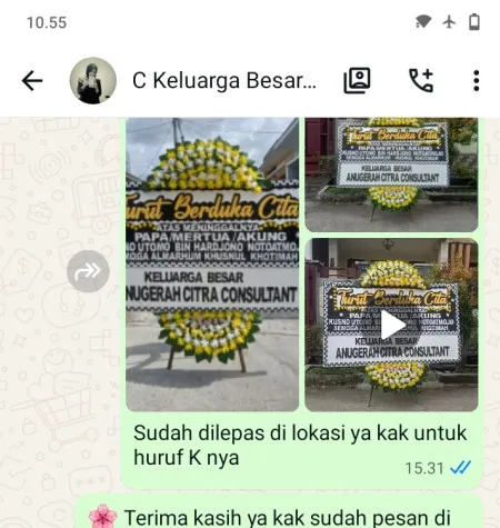 Pengiriman Papan Bunga Duka Balaraja